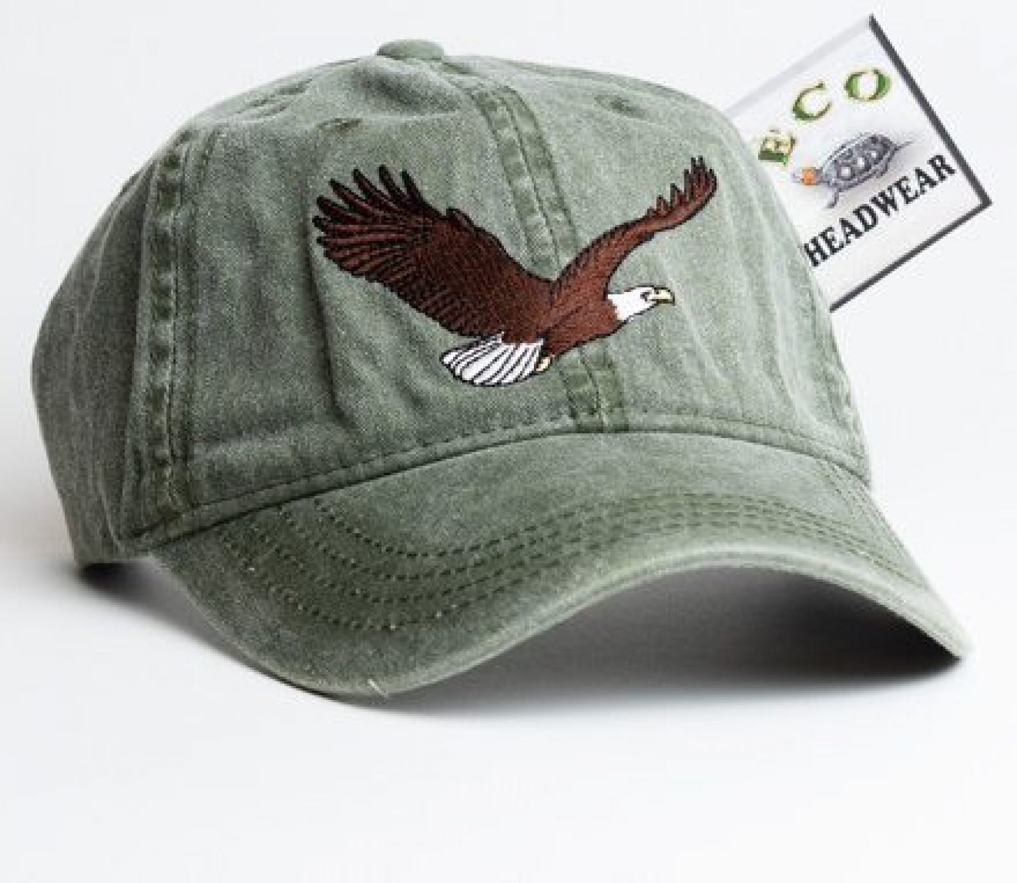 Bald Eagle Embroidered Cotton Cap NEW Bird 
