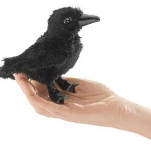 Puppet – Jinx, the baby raven (finger puppet)