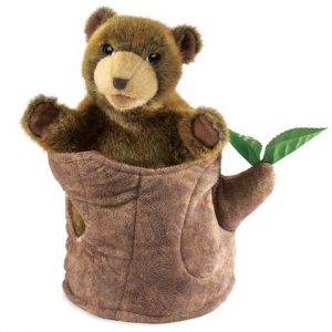 Puppet – Bear in Tree Stump Hand