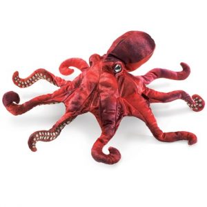Puppet – Captain Wobble-Arms – the Red Octopus Puppet