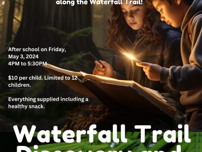 After school - Waterfall Trail Discovery and Sketch for Kids