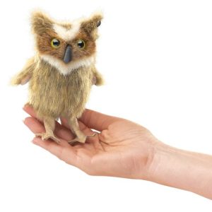 Puppet – Mini Great Horned Owl Finger Puppet