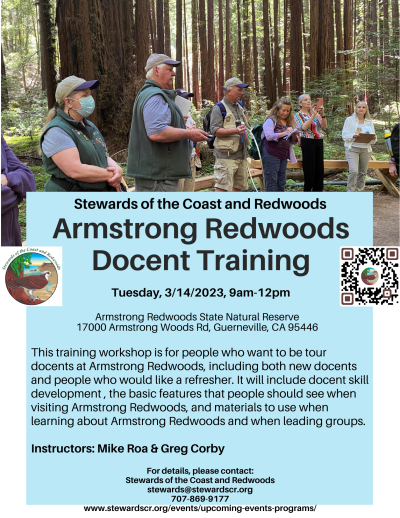 2023 Armstrong Redwoods Docent Training-March