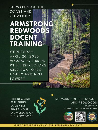 2023 Armstrong Redwoods Docent Training April