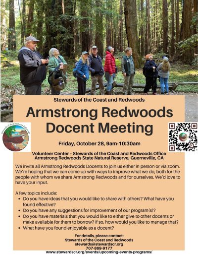 2022 Armstrong Redwoods Docent Meeting