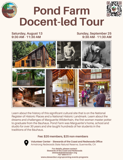 Pond Farm Docent-led Tour 8.13.2022