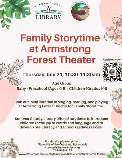 2022 Family Storytime at Armstrong Forest Theater