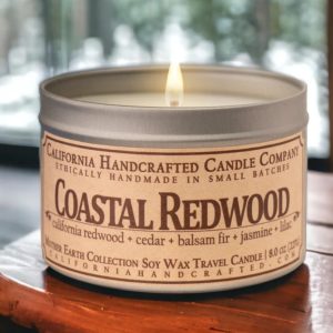Candle – Coastal Redwood soy wax travel candle