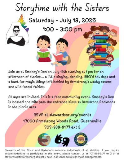 2025 Storytime with the Russian River Sisters July