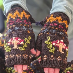 Aww Cute! Mushroom Forest – Knitted Wool Hand Warmers