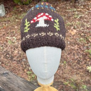 Aww Cute! Mushroom Forest Wool Knitted Beanie