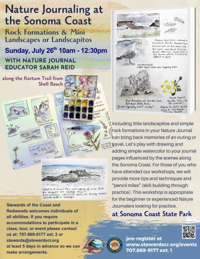 2026 Nature Journaling at the Coast July