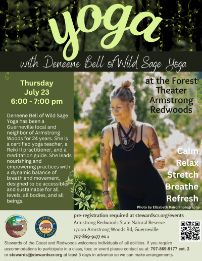 2026 Yoga in the Redwoods July 23