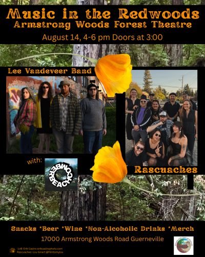 Lee Vandeveer Band Returns to the Forest Theater with special guests Rascuaches and Beachcomber