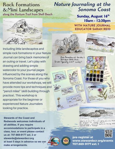 2026 Nature Journaling at the Coast August