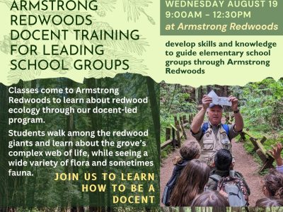 Redwood Ecology Docent Training for leading school groups