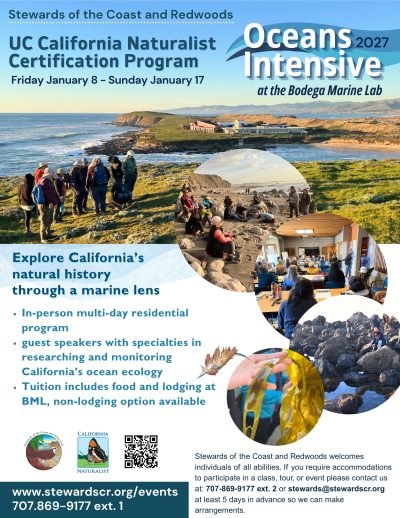 2027 UC Cal-Nat Oceans Intensive at Bodega Marine Lab