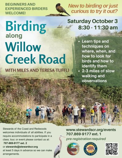 2026 Birding along Willow Creek Road October 3