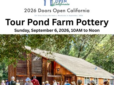 Doors Open California - Pond Farm Pottery